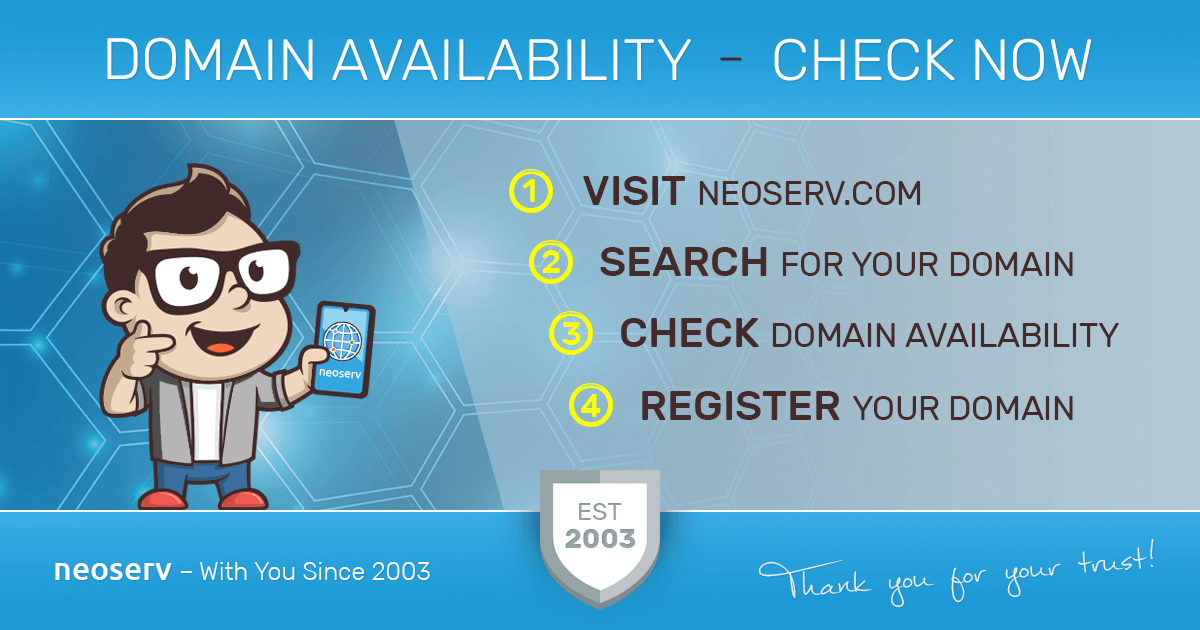 Check Domain Name Availability • NEOSERV.com